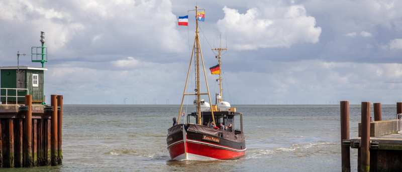 Austernbanktour in Abfahrt: Hafen List