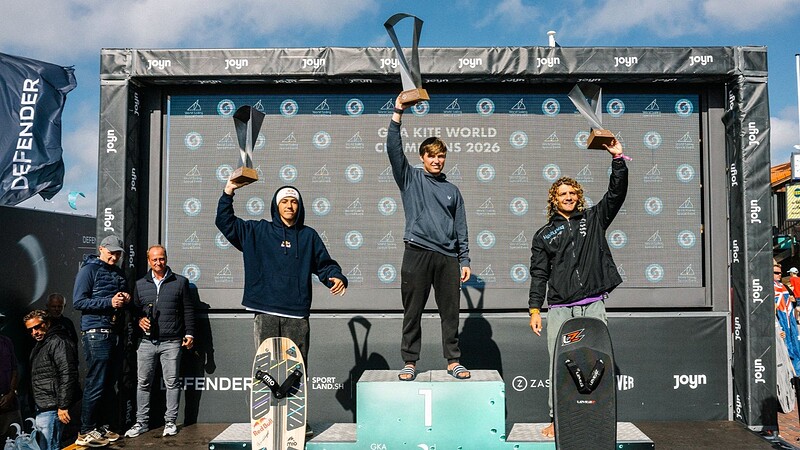 Knapp am großen Titel vorbei: Der 17-jährige Finn Flügel wurde beim Defender GKA Kite-Surf World Cup auf Sylt zum zweiten Mal in Folge Vize-Weltmeister im Big Air Hydrofoil.